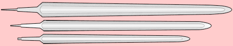 Примеры чертежей клинков мечей